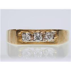 #16-10K GOLD DIAMOND RING SIZE 6