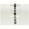 Image 1 : #17-ST. SILVER EMER,RUBY,SAPP BRACELET
