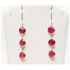 Image 1 : #27-14K GOLD RUBY EARRINGS