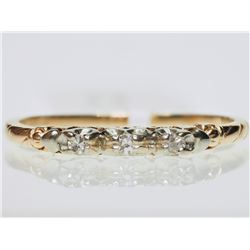 #30-14K GOLD DIAMOND RING SIZE 10