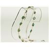 Image 2 : #32-14K GOLD EMERALD BRACELET