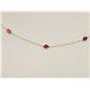 Image 1 : #39-10K GOLD RUBY NECKLACE