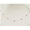 Image 2 : #39-10K GOLD RUBY NECKLACE