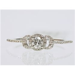 #46-14K GOLD DIAMOND RING SIZE 6.5