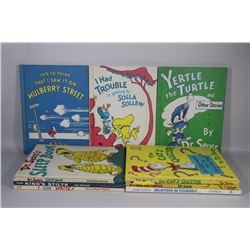 FLAT OF 9 DR SEUSS HARD COVER BOOKS