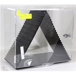 LAZY SUSAN CLEAR SHOW DISPLAY CASE WITH KEYS