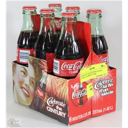6 PACK OF SEALED COCA COLA 237ML CELEBRATE THE