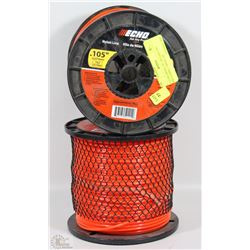 2 ECHO SPOOLS OF  NYLON LINE INCLUDING 1 SPOOL OF