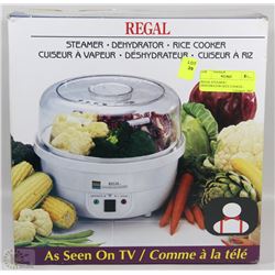 REGAL STEAMER+ DEHYDRATOR+RICE COOKER - UNUSED