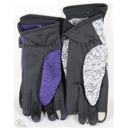 2PK LADIES DELUXE TEXTING GLOVES LARGE