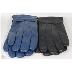 2PK LADIES LEATHER GLOVES XLARGE