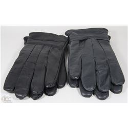 2PK LADIES LEATHER GLOVES LARGE
