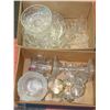 Image 1 : TWO BOXES OF ESTATE CRYSTAL AND GLASSWARE