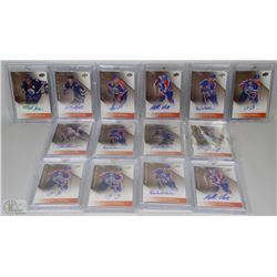 14 EDMONTON OILERS AUTOGRAPHED HOCKEY CARD