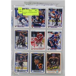 20 OILERS  AUTOGRAPHS HOCKEY CARDS