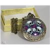 Image 1 : NEW POCKET WATCH WITH SKULL DESIGN