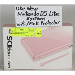 NINTENDO DS LITE SYSTEM  WITH WIFI/PINK PROTECTOR
