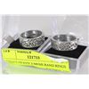 Image 1 : LOT OF 2 HEAVY MENS BAND RINGS SIZE 11.5 AND 11
