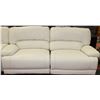 Image 3 : NEW WHITE BONDED LEATHER SOFA AND LOVESEAT