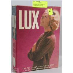 UNOPENED BOX OF 1970'S LUX LAUNDRY SOAP POWDER