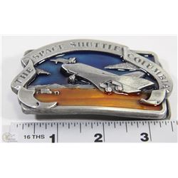 1982 SPACE SHUTTLE COLUMBIA ENAMEL BELT BUCKLE
