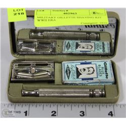 MILITARY GILLETTE SHAVING KIT WWII ERA