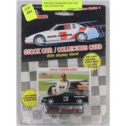 1989 DALE EARNHARDT DIE CAST CAR & COLLECTOR