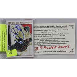 9 HEROES &PROSPECTS GUARANTEED AUTHENTIC AUTOGRAPH
