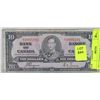 Image 1 : 1937 CANADIAN TEN DOLLAR BILL $10