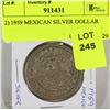 Image 1 : 2) 1959 MEXICAN SILVER DOLLAR