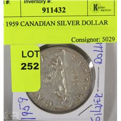 3) 1959 CANADIAN SILVER DOLLAR
