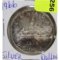 12) 1966 CANADIAN SILVER DOLLAR TONED