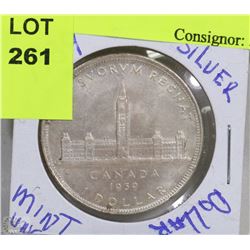 9) 1939 CANADIAN SILVER DOLLAR