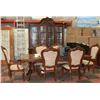 Image 1 : SOLID WOOD CARVED DINING ROOM TABLE & 6 CHAIRS W/
