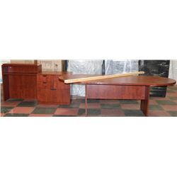 CONFERENCE TABLE SOLD W/ 4 DRAWER CABINET & 2PC