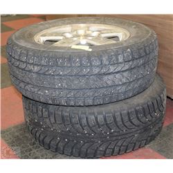 2 TIRES 235/65/R16 STUDDABLE