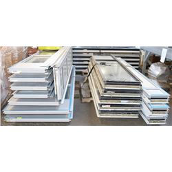 23 PIECE ALUMINUM WINDOW WALL SYSTEM WITH DUAL