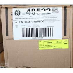 NEW CASE OF 36 NEW G.E. FLUORSCENT LIGHTBULBS 4'