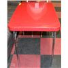 Image 1 : FOLDING RED TABLE FROM COSTCO 24"X34"