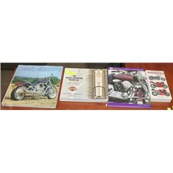 THREE HARLEY DAVIDSON AND ONE ILLUSTRATED DIRECTOR