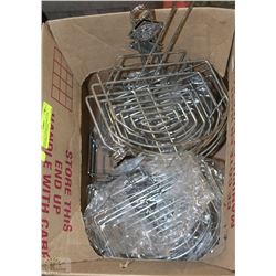 BOX OF CONDIMENT HOLDERS