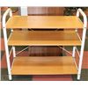 Image 1 : WOOD AND METAL 3 TIER STAND