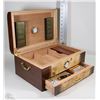Image 1 : SOLID WOOD HUMIDOR WITH DRAWER,