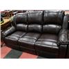 Image 3 : MUNICH 2 TONE CHOCOLATE LEATHER AIR SOFA &LOVESEAT
