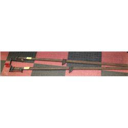 TWO LARGE 6FT CLAMPS