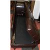 Image 2 : NEW BROWN LEATHERETTE NAILHEAD STORAGE CHAISE