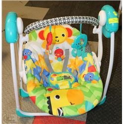 BRIGHT STARTS SAFARI SMILES PORTABLE SWING