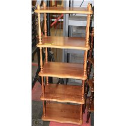 SOLID WOOD 5-TIER SHELF