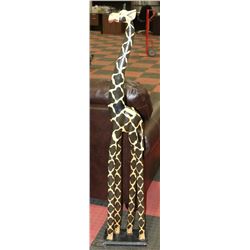SAFARI WOOD GIRAFFE - STANDS 5 FT  TALL