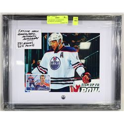 TAYLOR HALL  GUARANTEED AUTHENTIC AUTOGRAPH